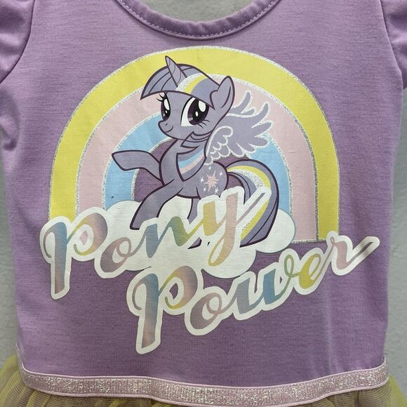 H&M x Hasbro | My Little Pony Sparkle Rainbow Tutu Dress 18-24 Months Purple - Picture 3 of 8